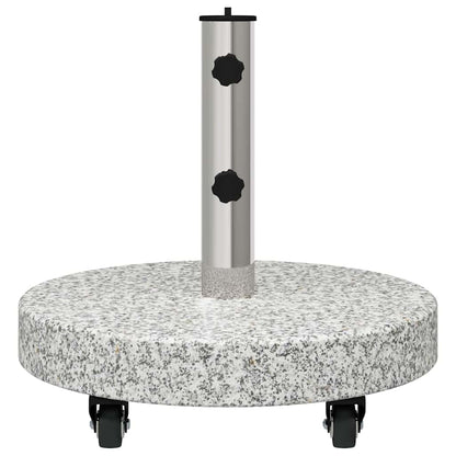 Sonnenschirmständer Grau 45 x 45 x 45 cm Granit und Edelstahl