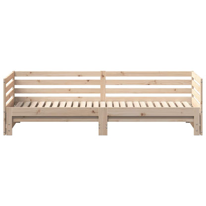 Tagesbett mit Ausziehbett ohne Matratze 80x200 cm