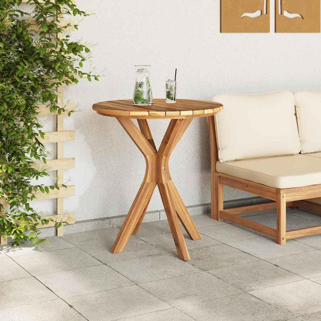 Beistelltisch Braun 70 x 70 x 75 cm Massivholz Teak