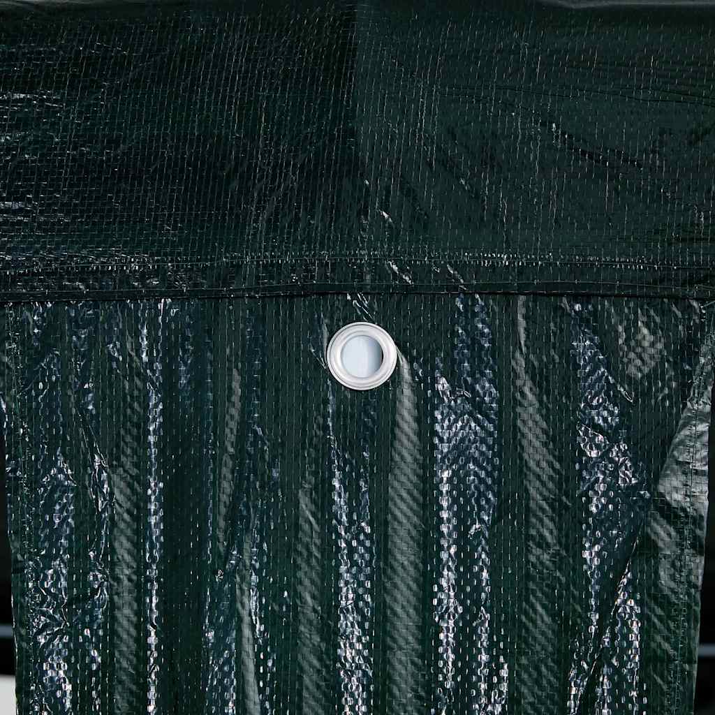 Party-Zelt Grün 400 x 400 x 266 cm Polyethylen und Stahl