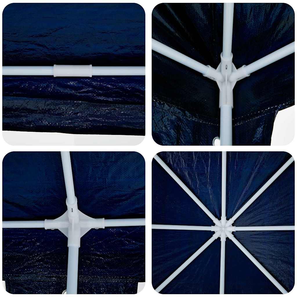 Party-Zelt Blau 800 x 400 x 266 cm Polyethylen und Stahl