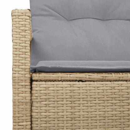 Garten-Sofa mit Kissen 120 x 62 x 69 cm Poly-Rattan