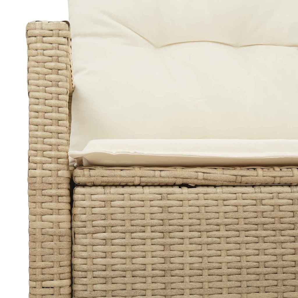 Garten-Sofa mit Kissen 120 x 62 x 69 cm Poly-Rattan