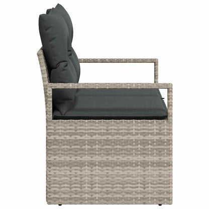 Garten-Sofa mit Kissen 120 x 62 x 69 cm Poly-Rattan