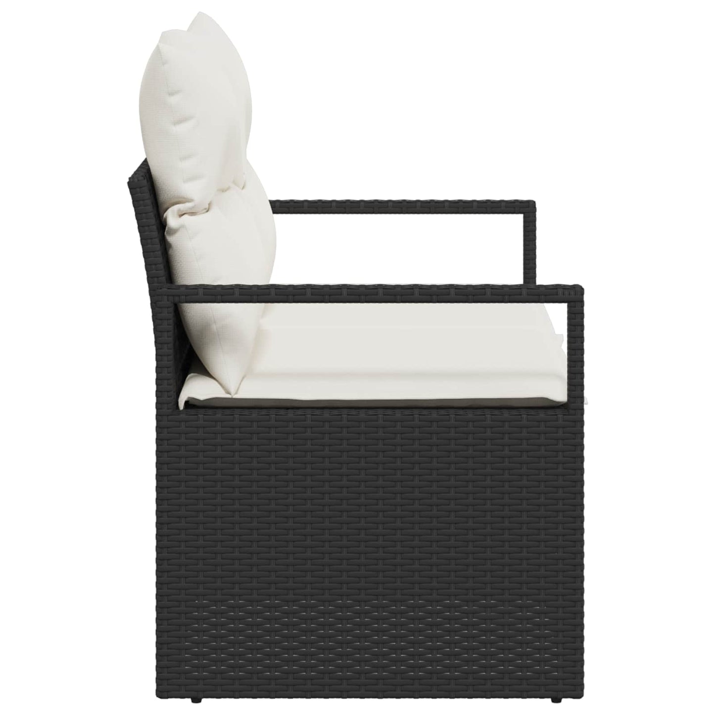 Garten-Sofa mit Kissen 120 x 62 x 69 cm Poly-Rattan