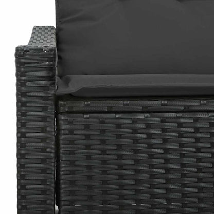 Garten-Sofa mit Kissen 123 x 62 x 69 cm Poly-Rattan