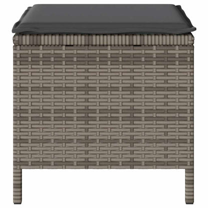 Garten Essgruppe Grau Poly-Rattan