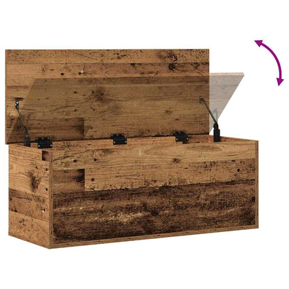 Aufbewahrungsbox Altholz 90 x 35 x 35 cm Holzwerkstoff