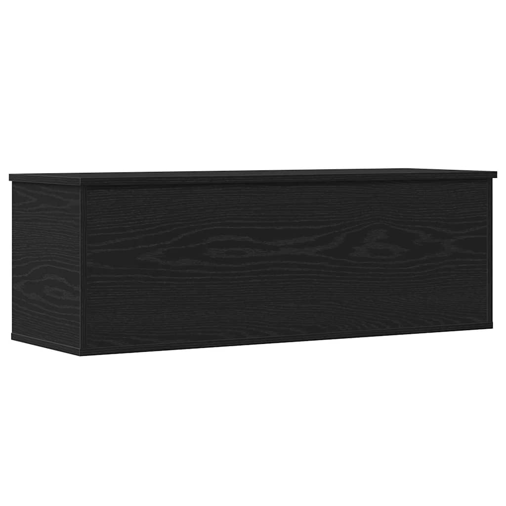 Aufbewahrungsbox Schwarz Eichen-Optik 102 x 35 x 35 cm