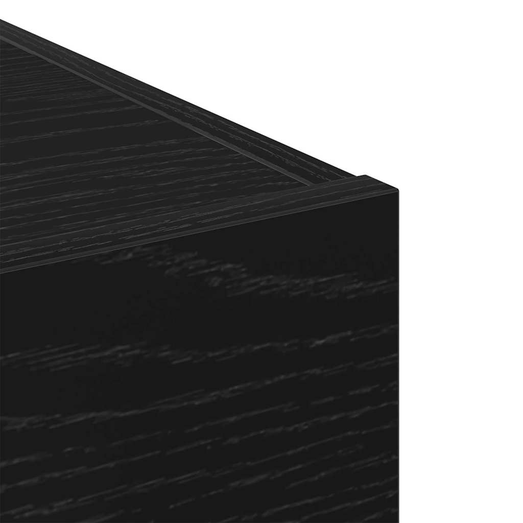 Sideboard mit Schubladen Schwarz Eichen-Optik 50 x 42,5 x 93 cm