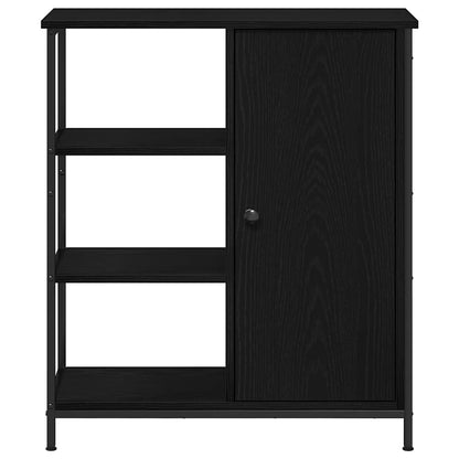 Sideboard Schwarz Eichen-Optik 70 x 30 x 80 cm