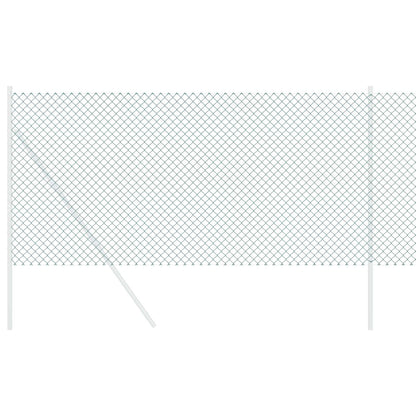 Kettenzaun Grün 10 x 0,8 m Stahl