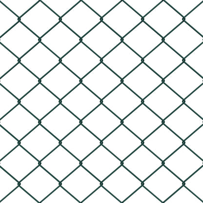 Kettenzaun Grün 25 x 0,6 m Stahl
