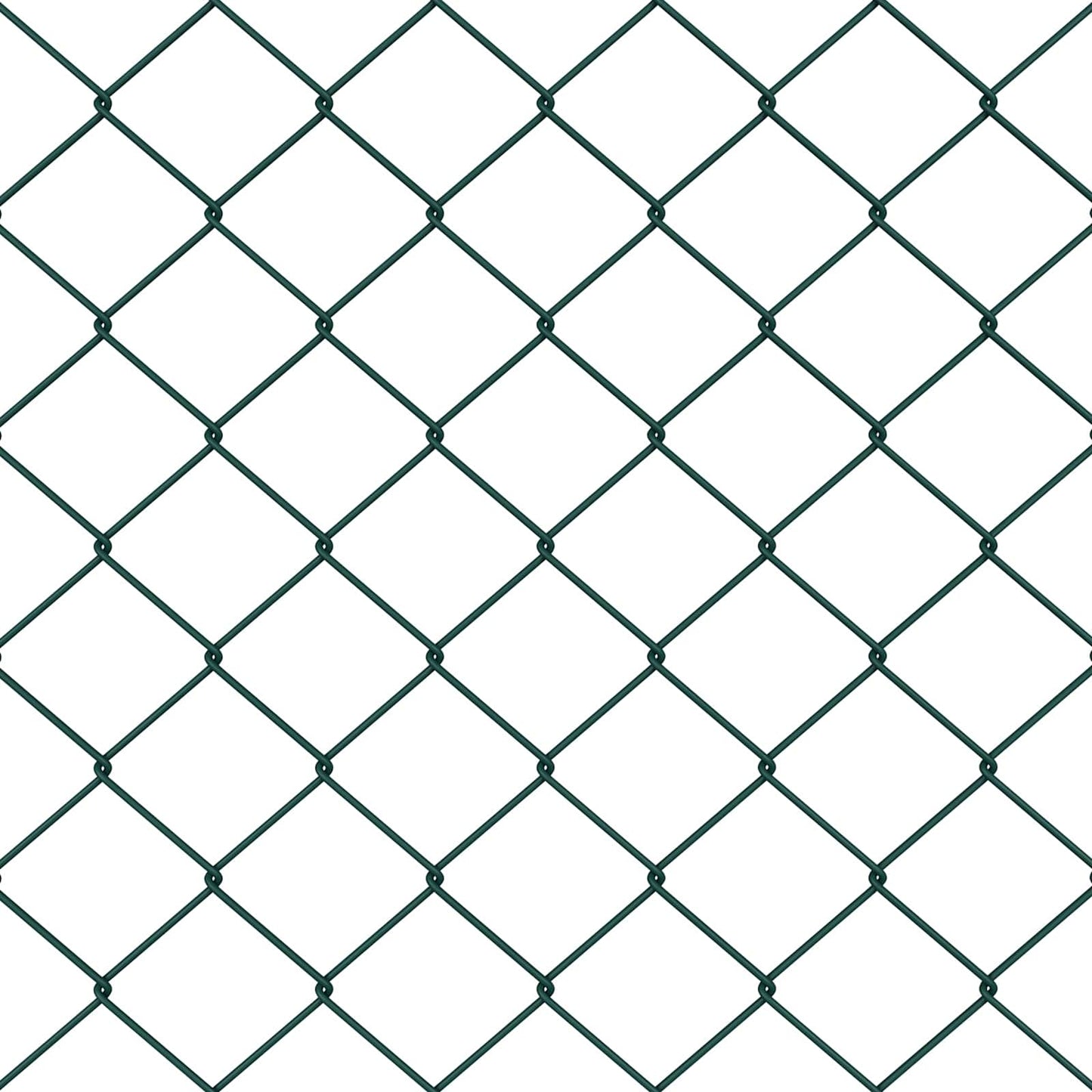 Kettenzaun Grün 25 x 1 m Stahl