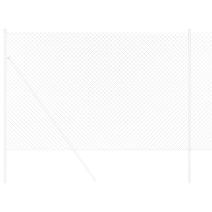 Kettenzaun Silber 10 x 1,6 m Verzinkter Stahl