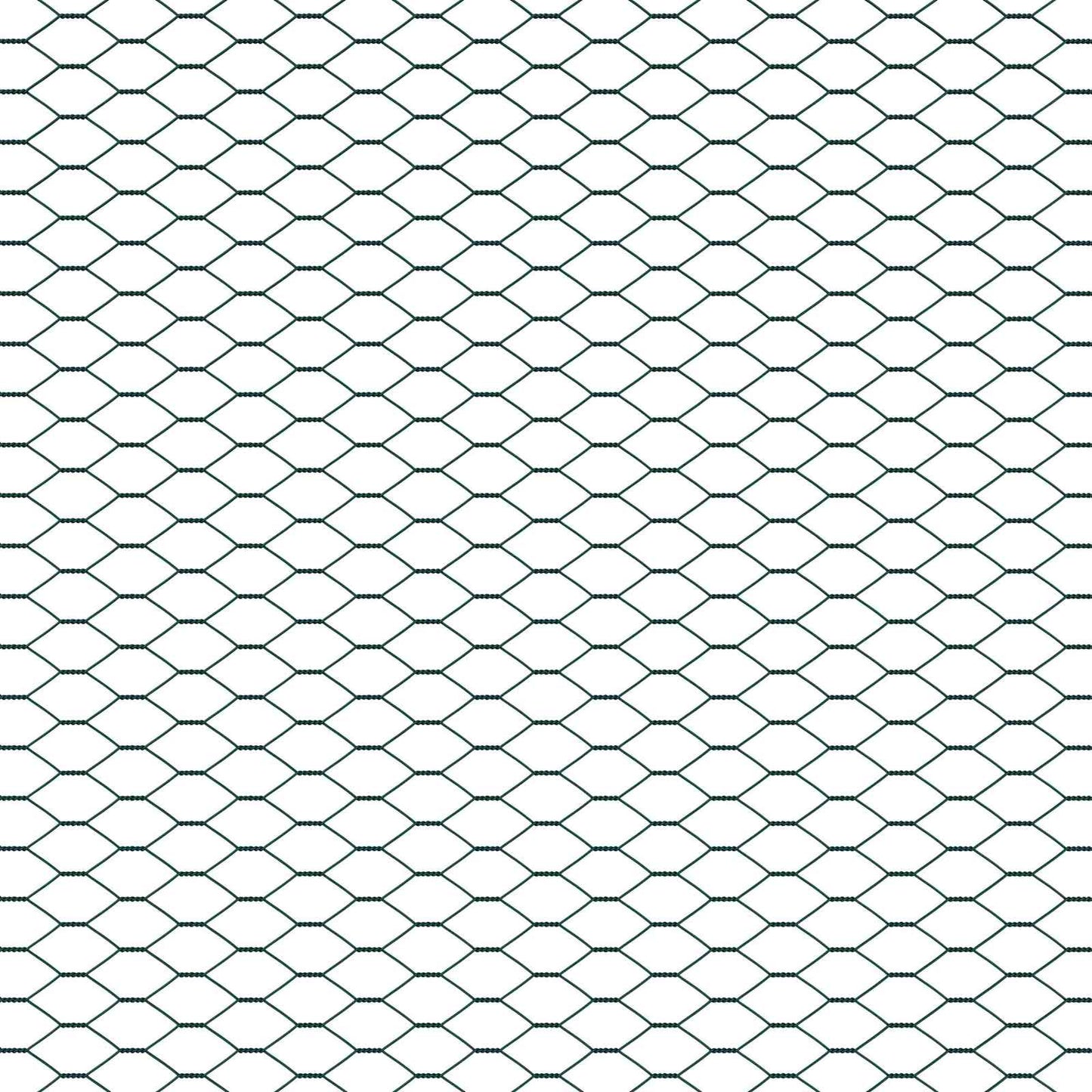 Hexagonzaun Grün 1 x 10 m PVC