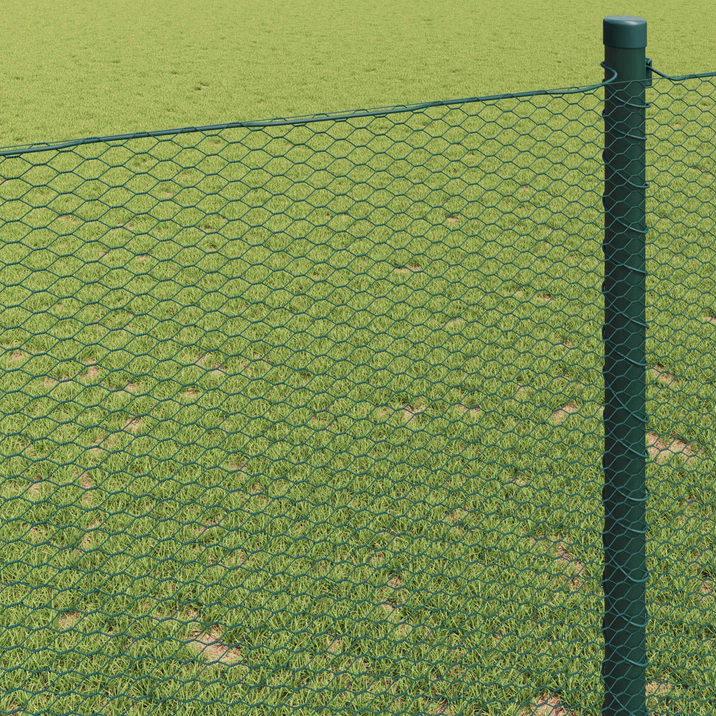 Hexagonzaun Grün 1,4 x 10 m PVC