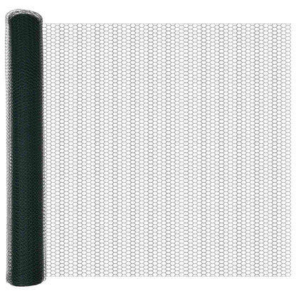 Hexagonzaun Grün 1,4 x 10 m PVC