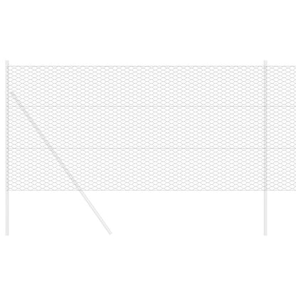 Hexagonzaun Grau 1 x 10 m PVC