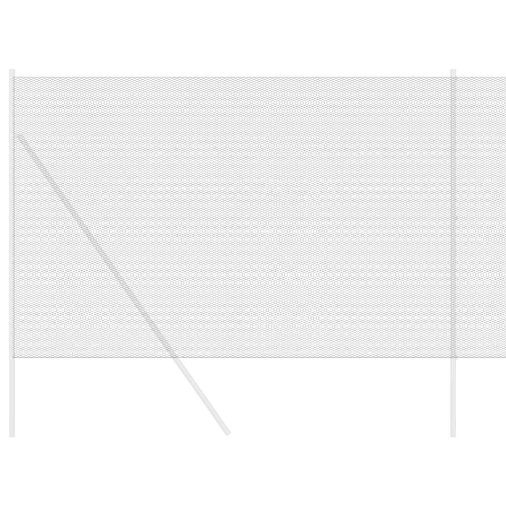 Hexagonzaun Grau 1,5 x 50 m PVC