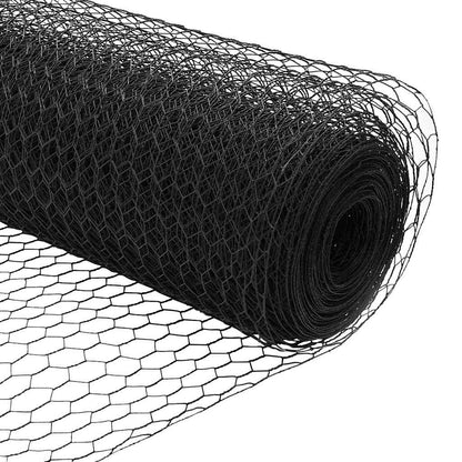 Hexagonzaun Grau 1,6 x 50 m PVC