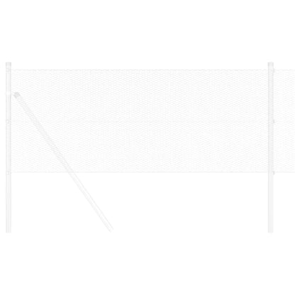 Hexagonzaun Silber 0,5 x 10 m Verzinkter Stahl