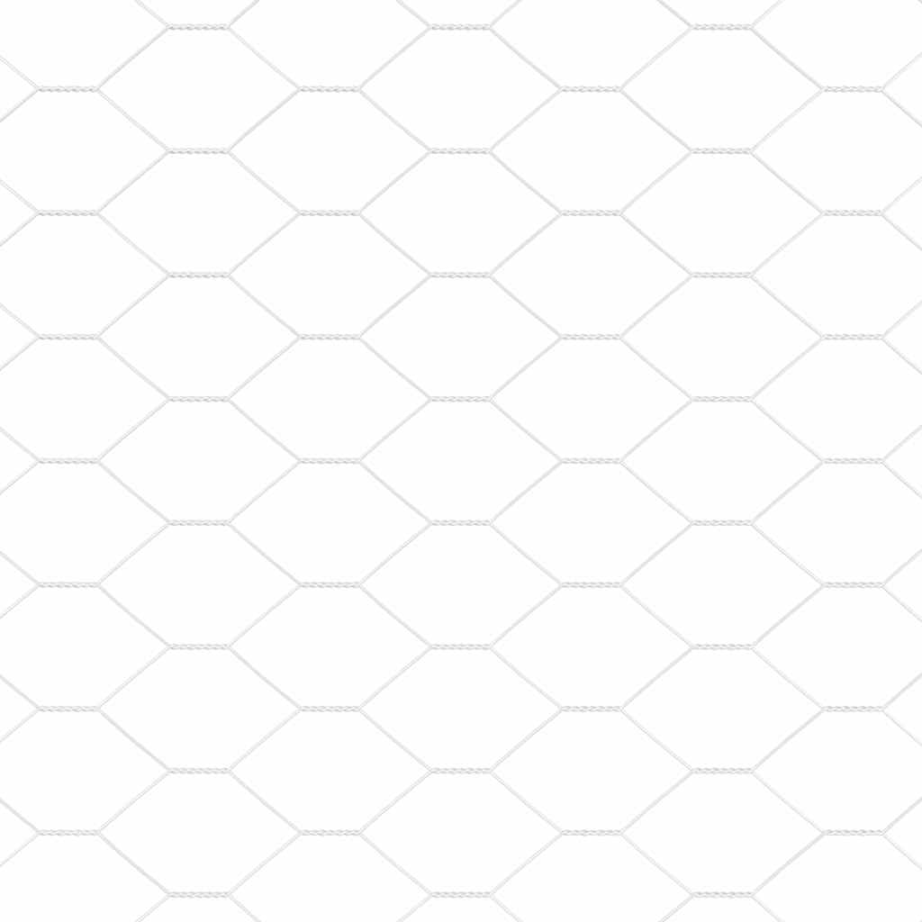 Hexagonzaun Silber 0,5 x 10 m Verzinkter Stahl