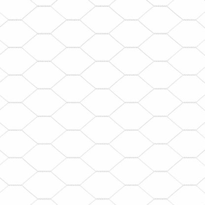 Hexagonzaun Silber 1,5 x 10 m Verzinkter Stahl