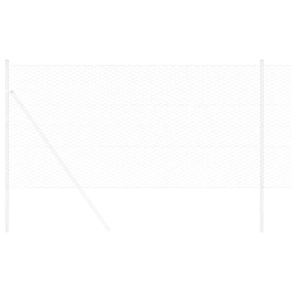 Hexagonzaun Silber 0,8 x 25 m Verzinkter Stahl