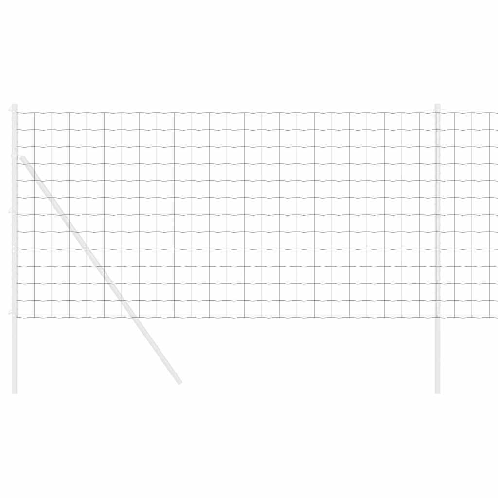 Hexagonzaun Silber 1,4 x 25 m Verzinkter Stahl
