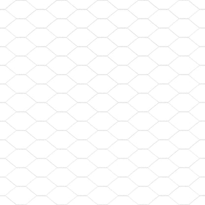 Hexagonzaun Silber 0,5 x 50 m Verzinkter Stahl