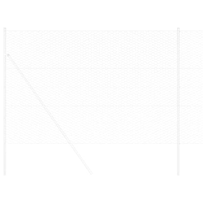 Hexagonzaun Silber 1,6 x 50 m Verzinkter Stahl