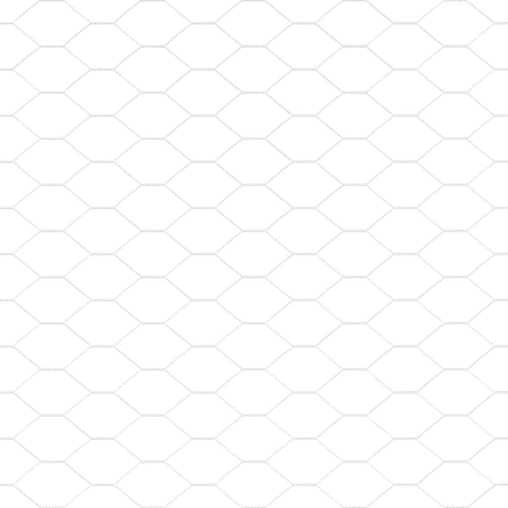 Hexagonzaun Silber 0,8 x 100 m Verzinkter Stahl