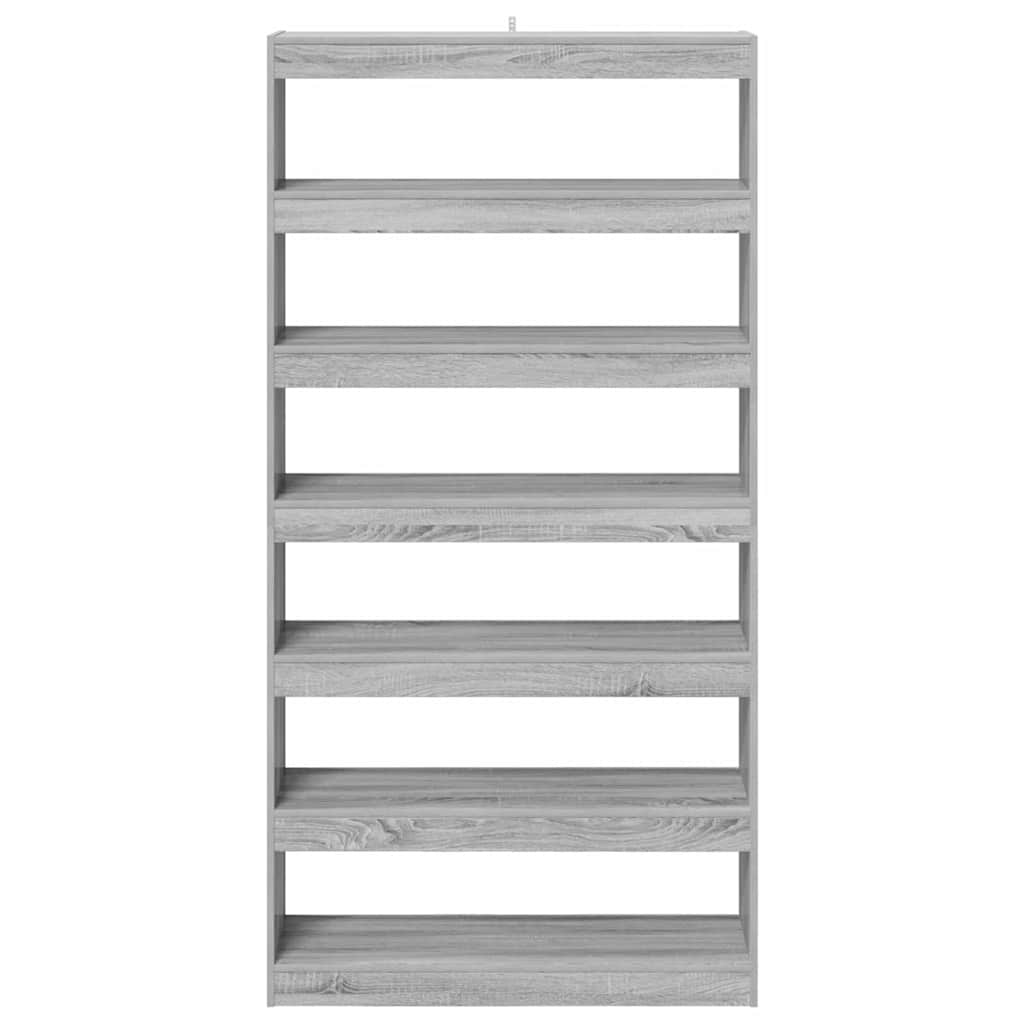 Bücherregal Graues Sonoma 100 x 30 x 198 cm Holzwerkstoff