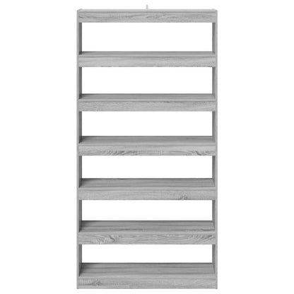 Bücherregal Graues Sonoma 100 x 30 x 198 cm Holzwerkstoff