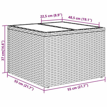 Sofa Set mit Kissen 6 pcs Grau Poly-Rattan