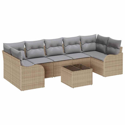 Gartensofa-set Beige 55 x 55 x 37 cm Poly-Rattan