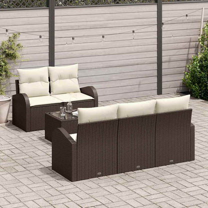 Gartensofa-set Braun 55 x 55 x 37 cm Poly-Rattan