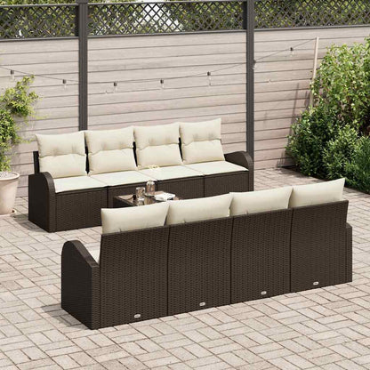 Gartensofa-set Braun 55 x 55 x 37 cm Poly-Rattan