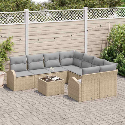 Gartensofa-set Beige 55 x 55 x 37 cm Poly-Rattan