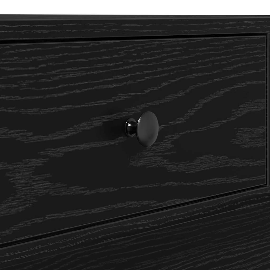 Couchtisch Schwarz Eichen-Optik 90 x 90 x 28 cm Holzwerkstoff