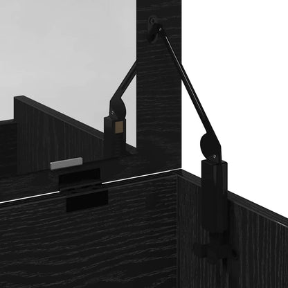 Schminktisch Schwarz Eichen-Optik 60 x 40 x 75 cm Holzwerkstoff