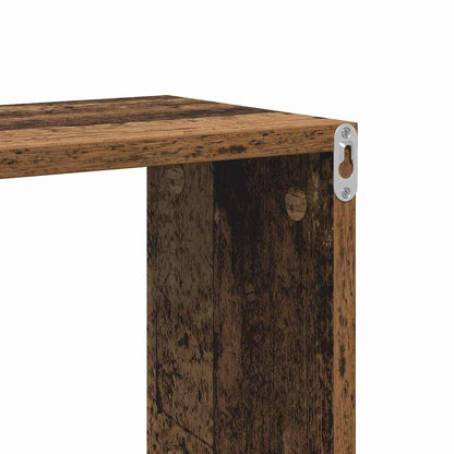 Wandregal mit Regal Wandmontiert Braun Holzwerkstoff