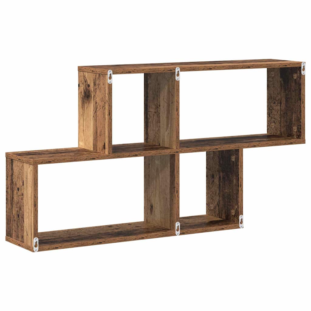 Wandregal mit Regal Wandmontiert Braun Holzwerkstoff