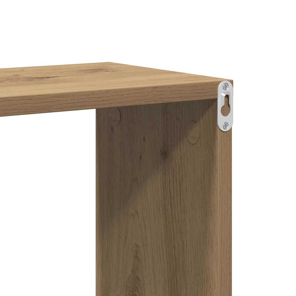 Wandregal mit Regal Wandmontiert Braun Holzwerkstoff