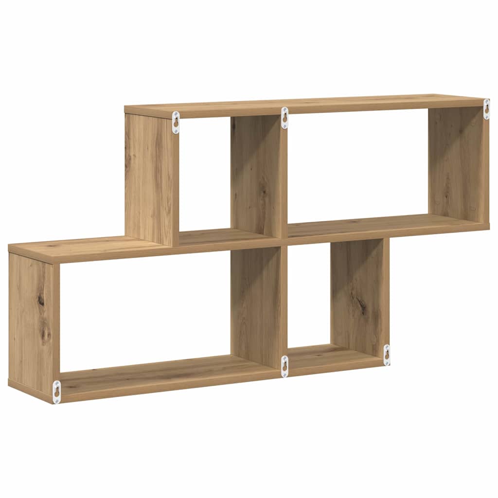 Wandregal mit Regal Wandmontiert Braun Holzwerkstoff