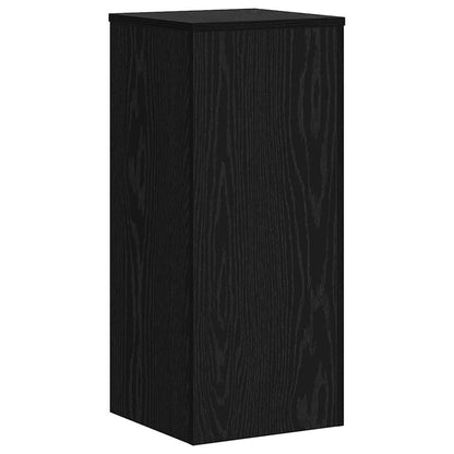 Pflanzenständer 2 pcs Schwarz Eichen-Optik 30 x 30 x 70 cm