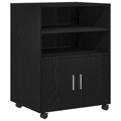 Schrank mit Regal Schwarz Eichen-Optik 60 x 48 x 74,5 cm