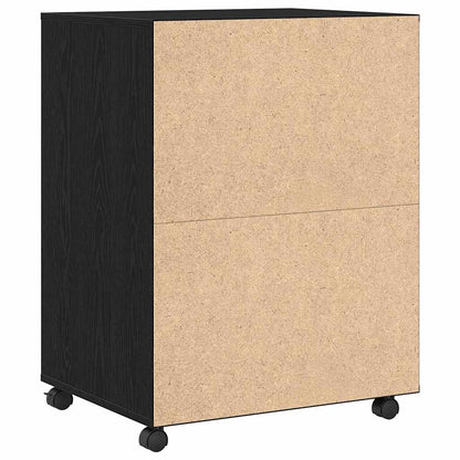Schrank mit Regal Schwarz Eichen-Optik 60 x 48 x 74,5 cm