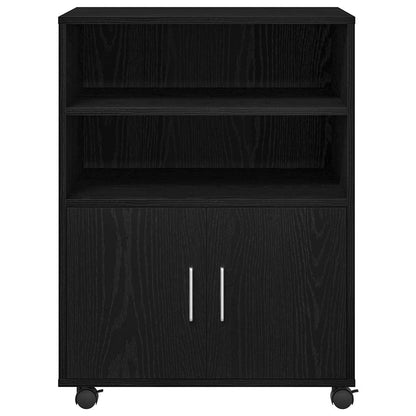 Schrank mit Regal Schwarz Eichen-Optik 60 x 48 x 74,5 cm